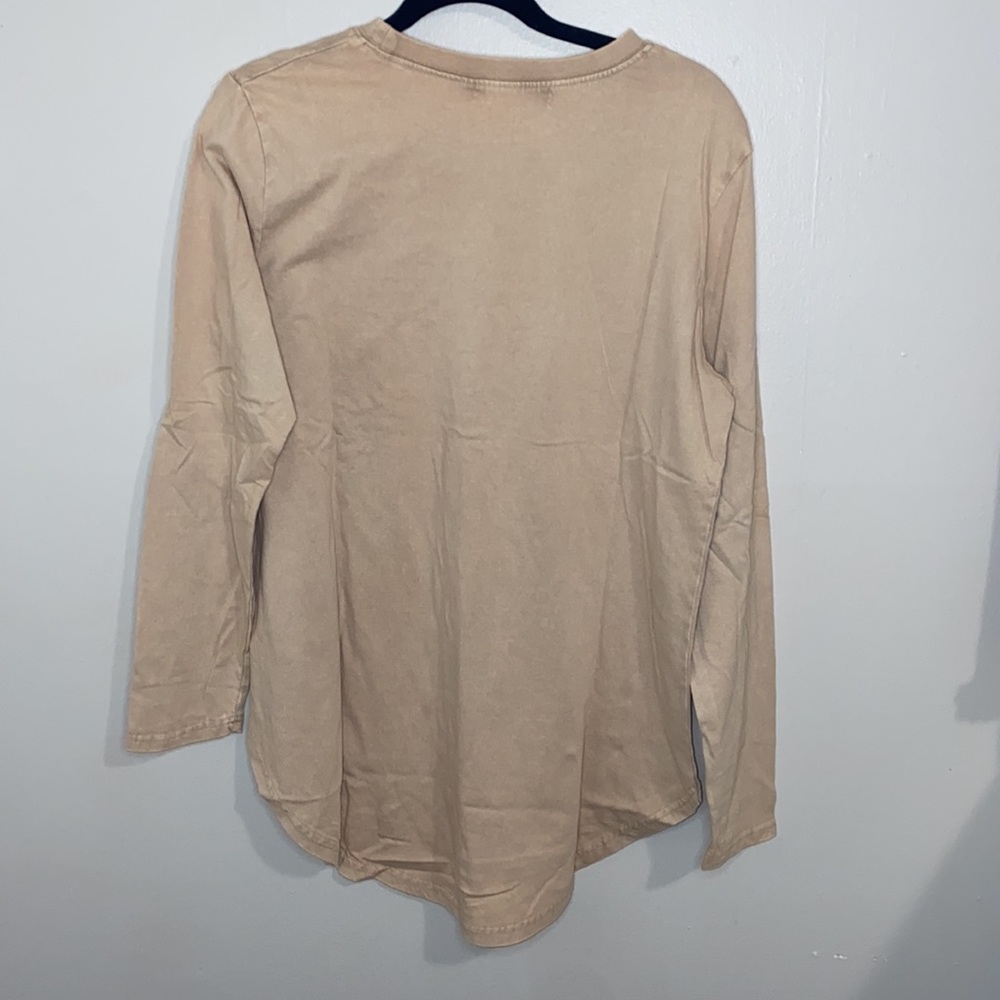 🪿Oversized Taupe Vintage Like Vinyl Mineral Wash Boyfriend Tee! - Picture 6 of 6